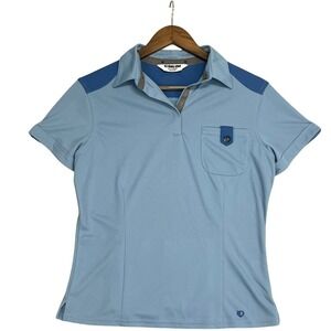 Vintage Pearl Izumi Cycling Jersey Womens‎ Blue M Ultrasensor Polo Made in USA